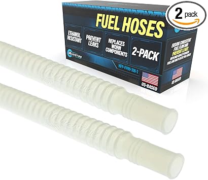 QFS Corrugated Fuel Hose 300mm 11.8 in x 9mm 0.35 in - E85/Ethanol