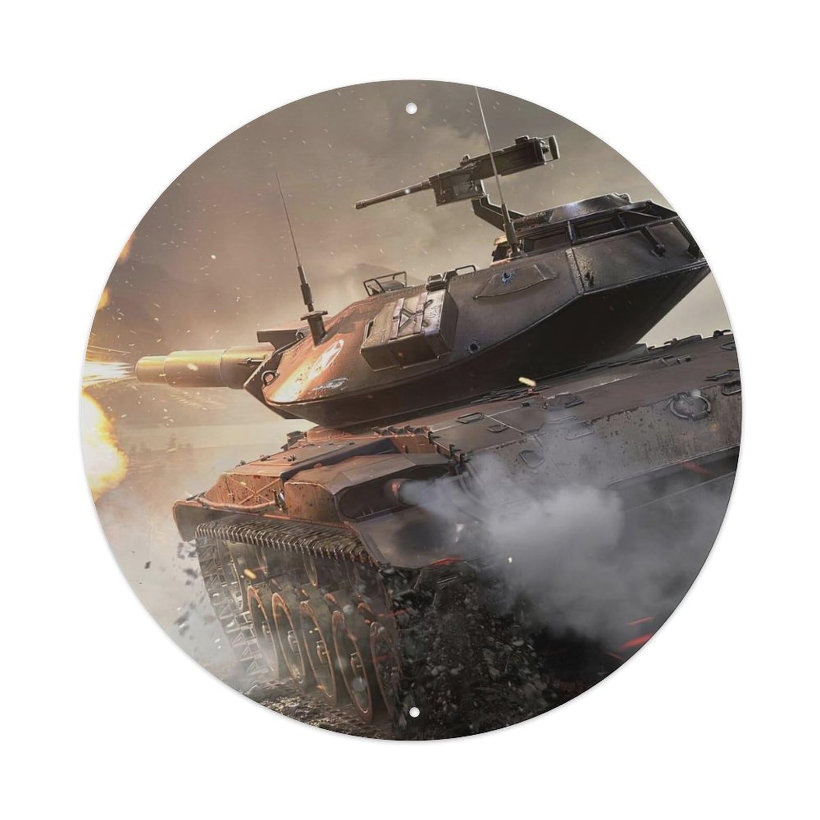 Olyhtr 8X8inch Classic Style T49 Tank Destroyer Wwii Military Armor Vintage Metal Tin Sign