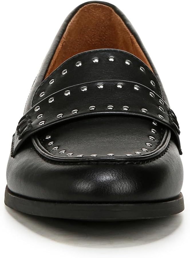 Amazon.com | Naturalizer Womens Milo Slip On Loafer Black Stud 5 M