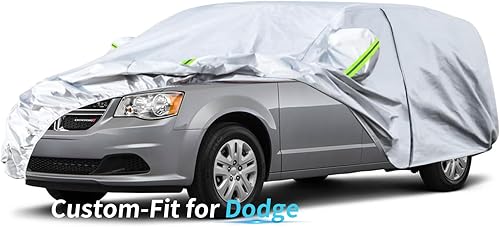 Funda de automóvil a medida para Dodge, funda de automóvil de 7 capas impermeable para todo tipo de clima, para exteriores, cubierta completa contra