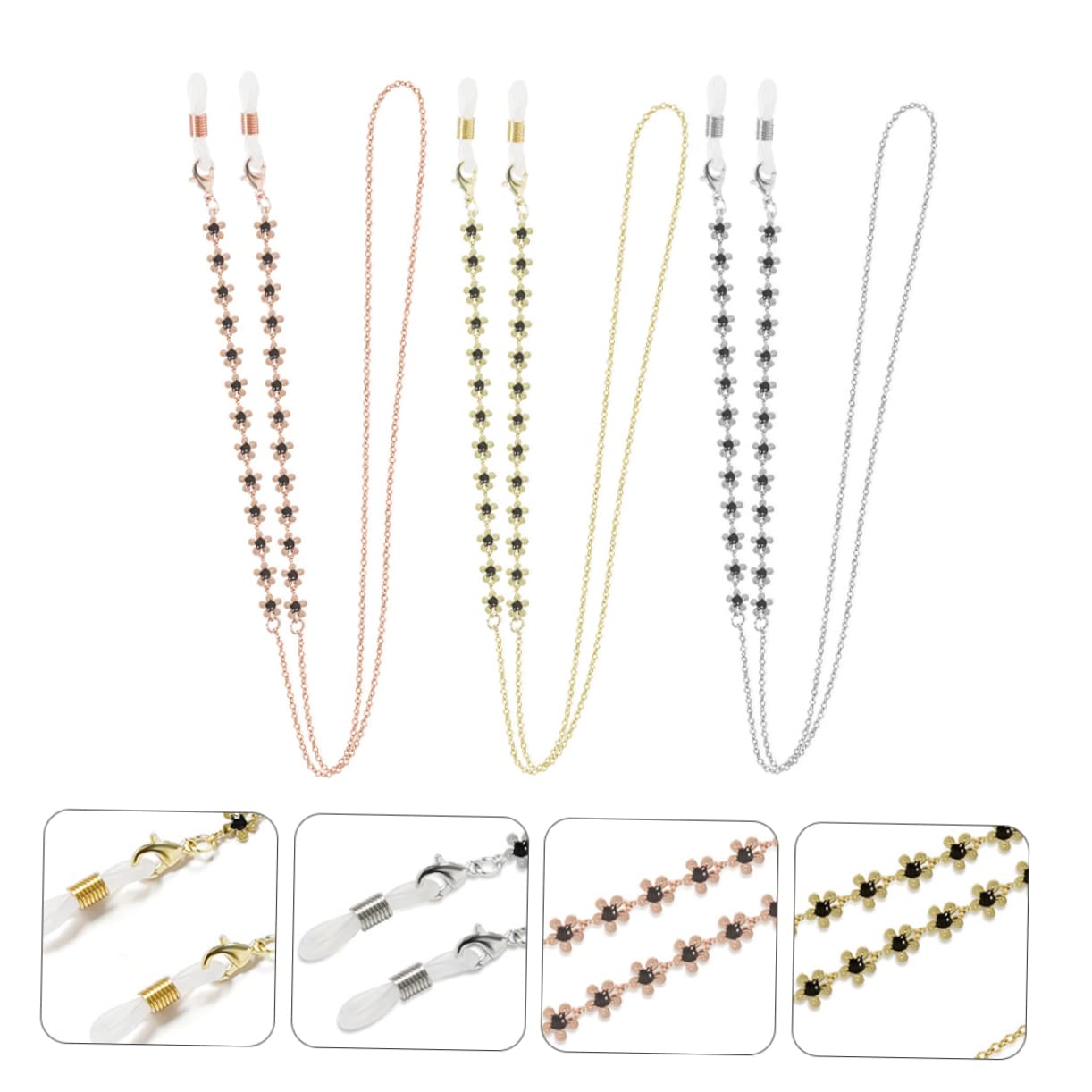 Cadena De Gafas Soporte Para Anteojos Estuche De Gafas Doble Estuche Para Gafas Carcasa Dura Estuche Doble Para Anteojos Ligero Estuche De Anteojos Cobre