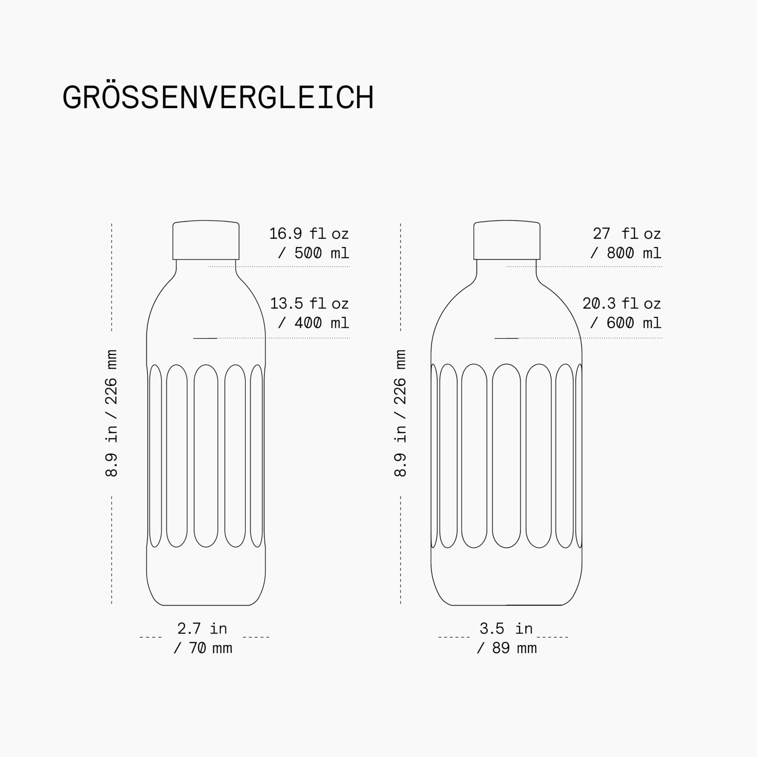 aarke To-Go-Flaschen, Edelstahlflasche Trinkflasche für stille & sprudelnde Getränke, kompatibel Carbonator Pro, Doppelwandig & vakuumisoliert, auslaufsicher & spülmaschinenfest, 800ml | Vakuumisoliert, 24 Stunden kalt und kohlensäurehaltig, spülmaschinen