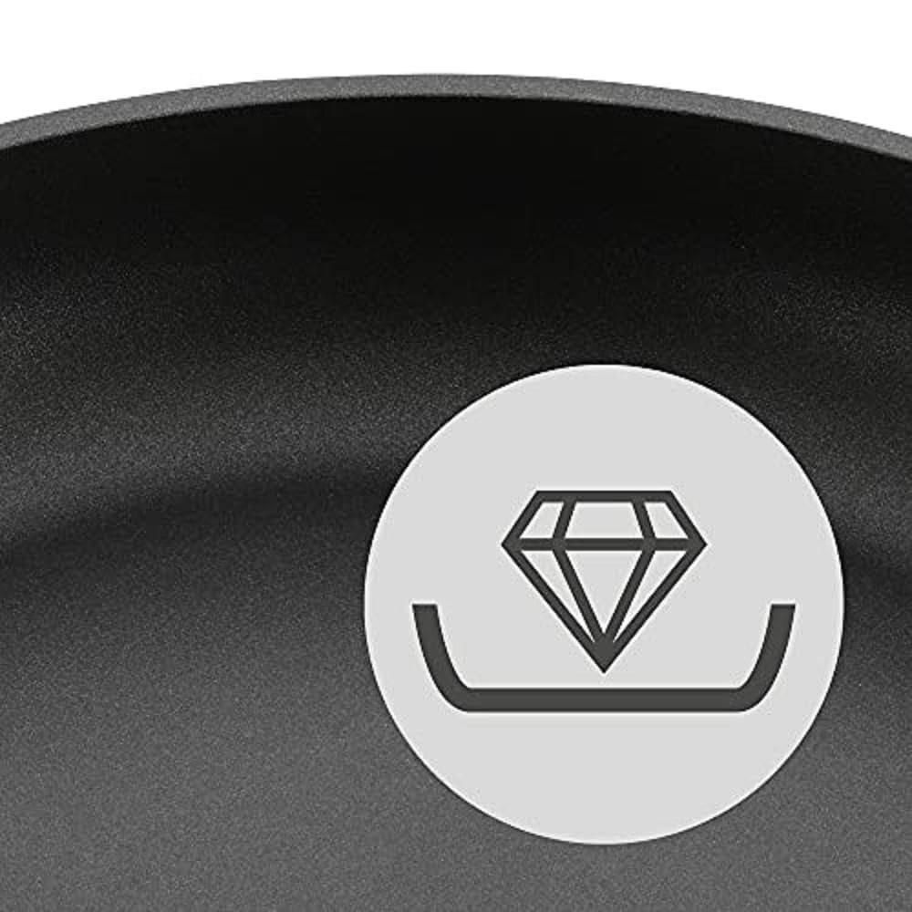 WMF servis tavası Ø 24 cm permadur alev Excellent plastik sap ile alüminyum permadur indüksiyonlu ocaklarda kullanılabilir Elde yıkama