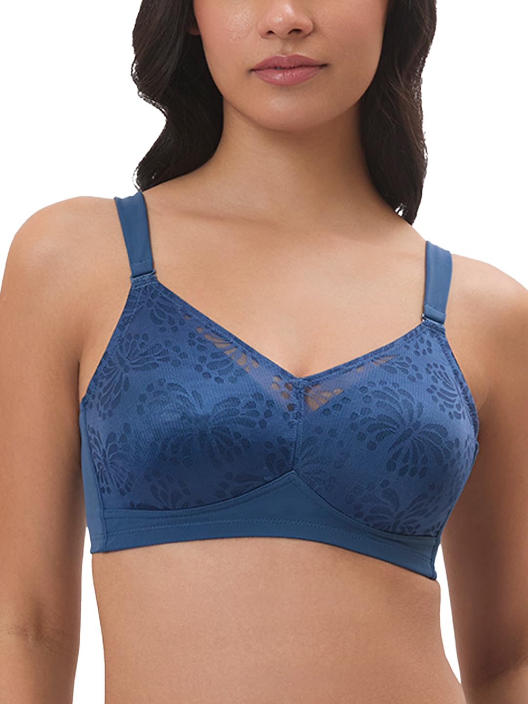 triumph Women's Polyamide Lightly Padded Wire Free Casual Minimiser Minimizer Bra-picture-48