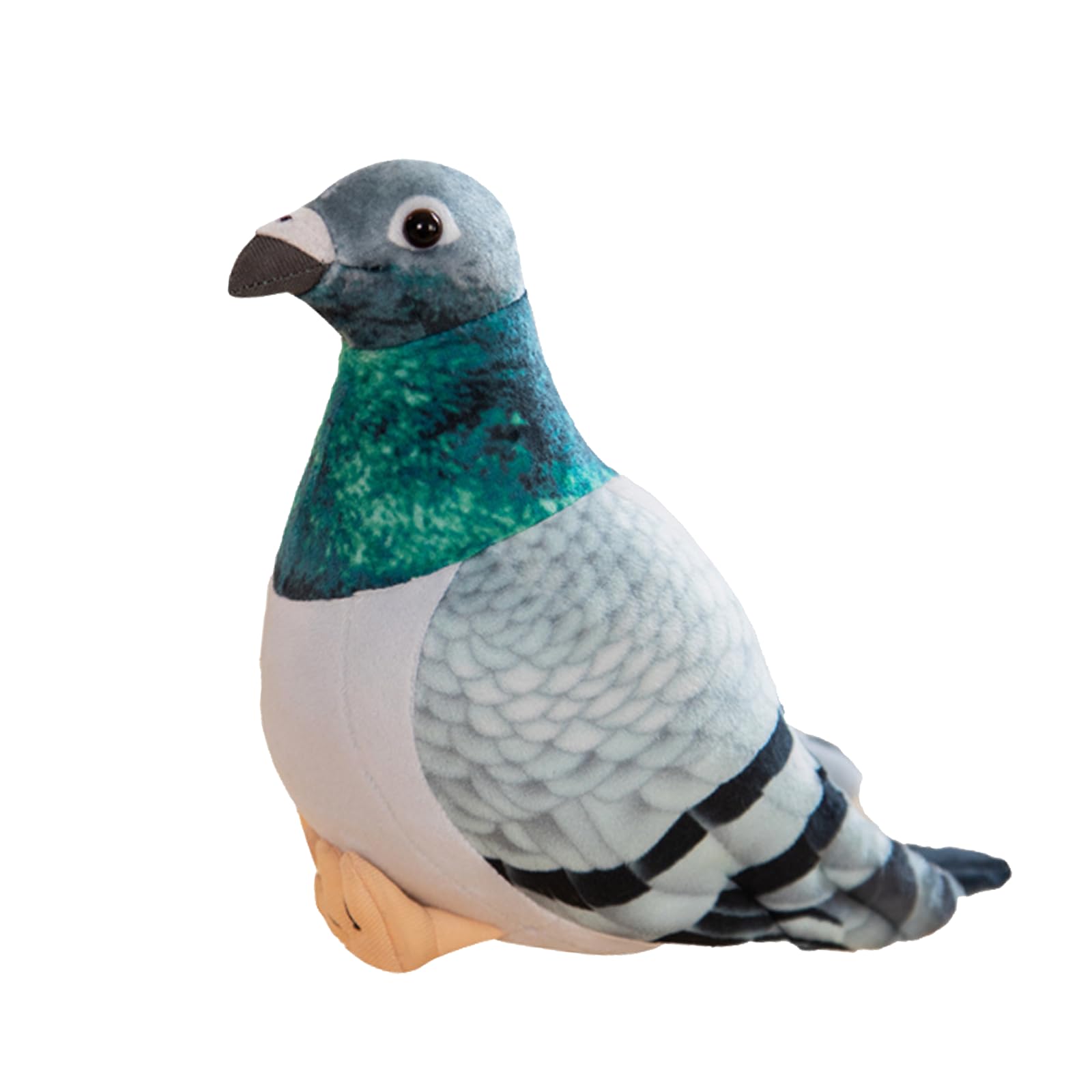 ziibars Pigeon,Pigeon Gifts,Pigeon Plush,Simulation Pigeon Plush Doll, Soft and Cute Peace Bird Animal Gift for Decoratiion (green)