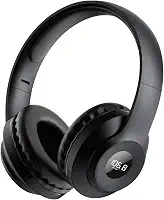 kamapulo Fones de Ouvido de Rádio Fm Recarregáveis e Portáteis X5 com Melhor Recepção, Display Led, Protetores de Ouvido Macios, Receptor de Rádio de Fone de Ouvido Fm para Reuniões, Trabalhos, Caminh