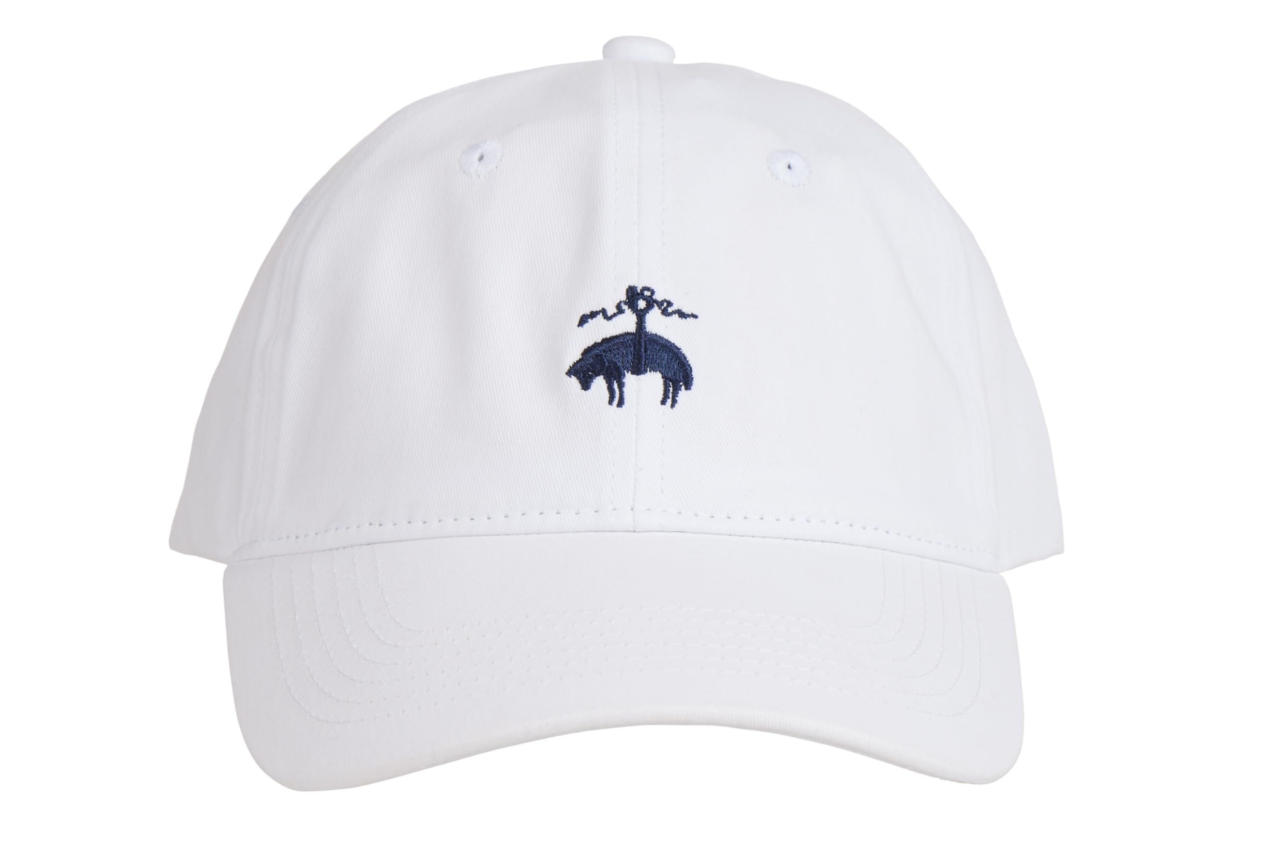 Brooks Brothers Men’s Classic 100% Cotton Twill Baseball Cap Woven Logo  One-Size Adjustable Hat, Navy Classic