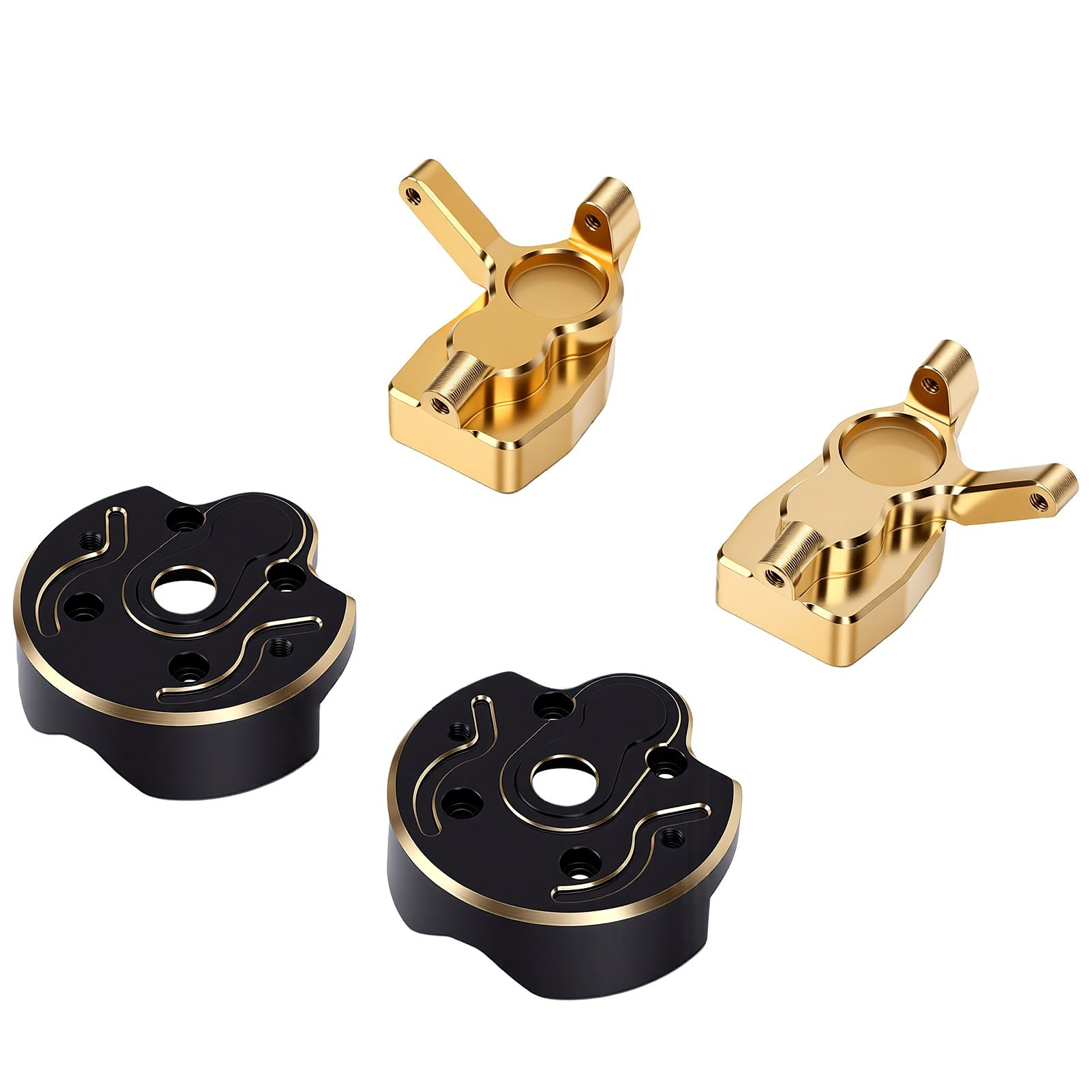 POENVFPO Mosiężne Osłony Zwrotnicy do Gąsienic RC Axial Capra 1/10