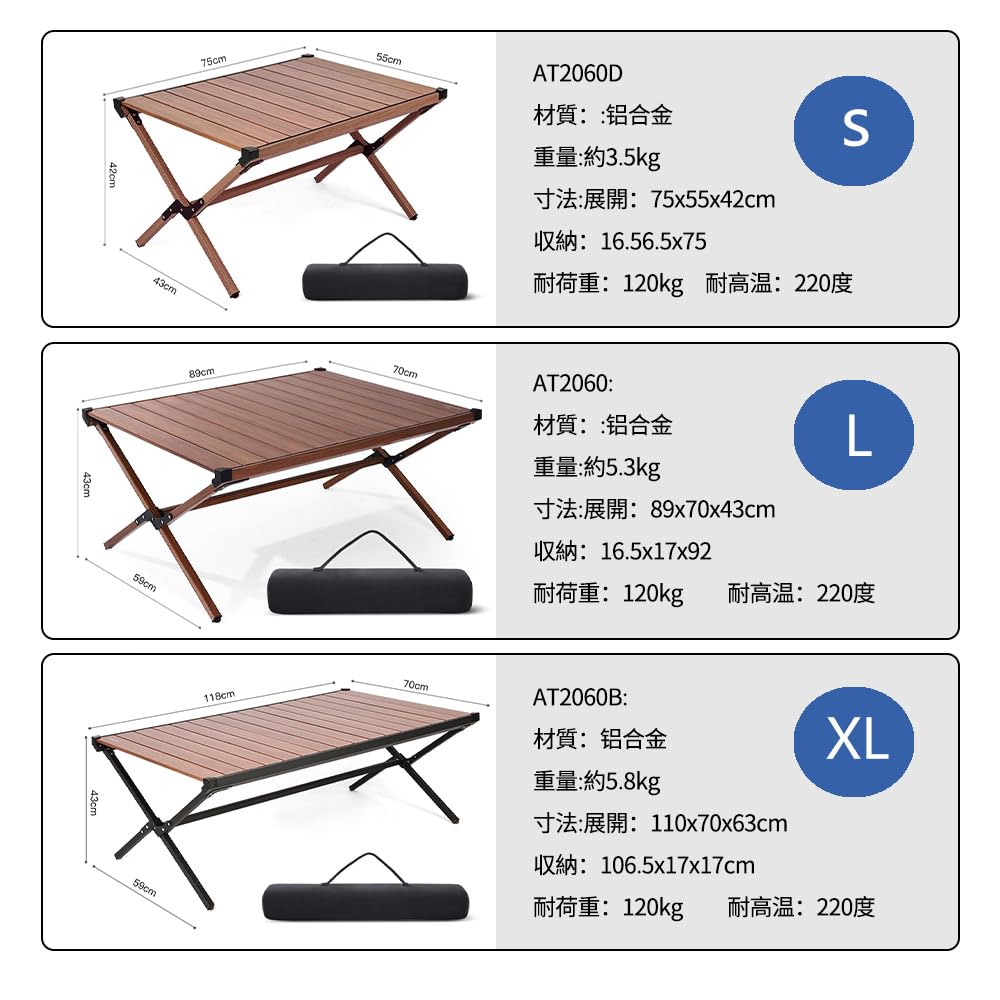 Amazon.co.jp: SUNNYFEEL アウトドアテーブル キャンプテーブル ロー