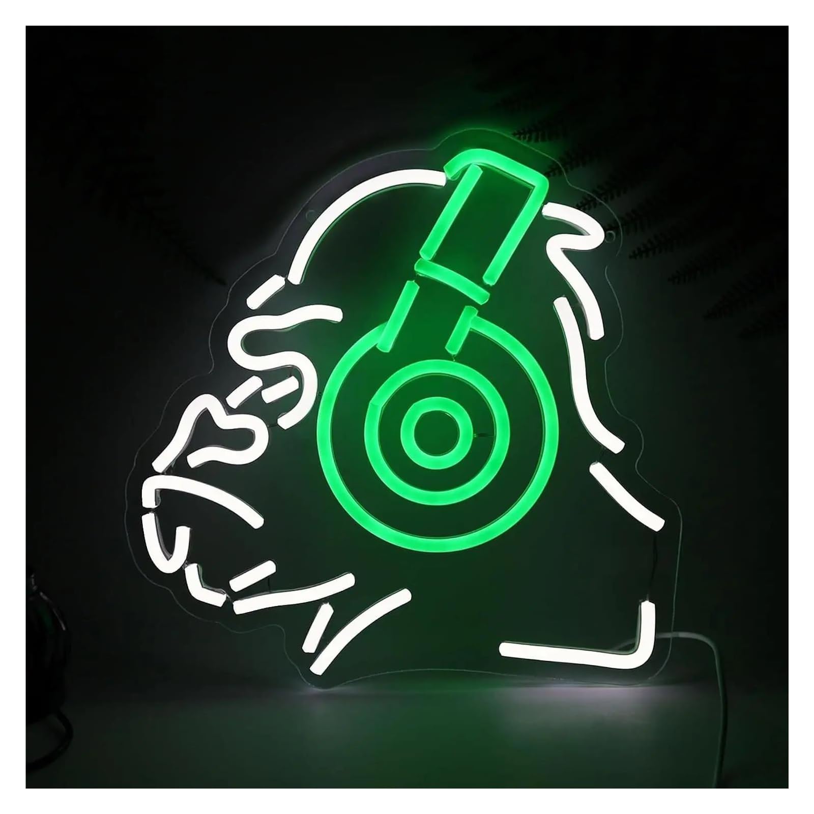 LEMST Sign Lamp Gorilla Earphone Neon Sign Dimmable Light for Bar Club Bedroom Hotel Man Cave Birthday Party Art Decor 31.5cmx32cm