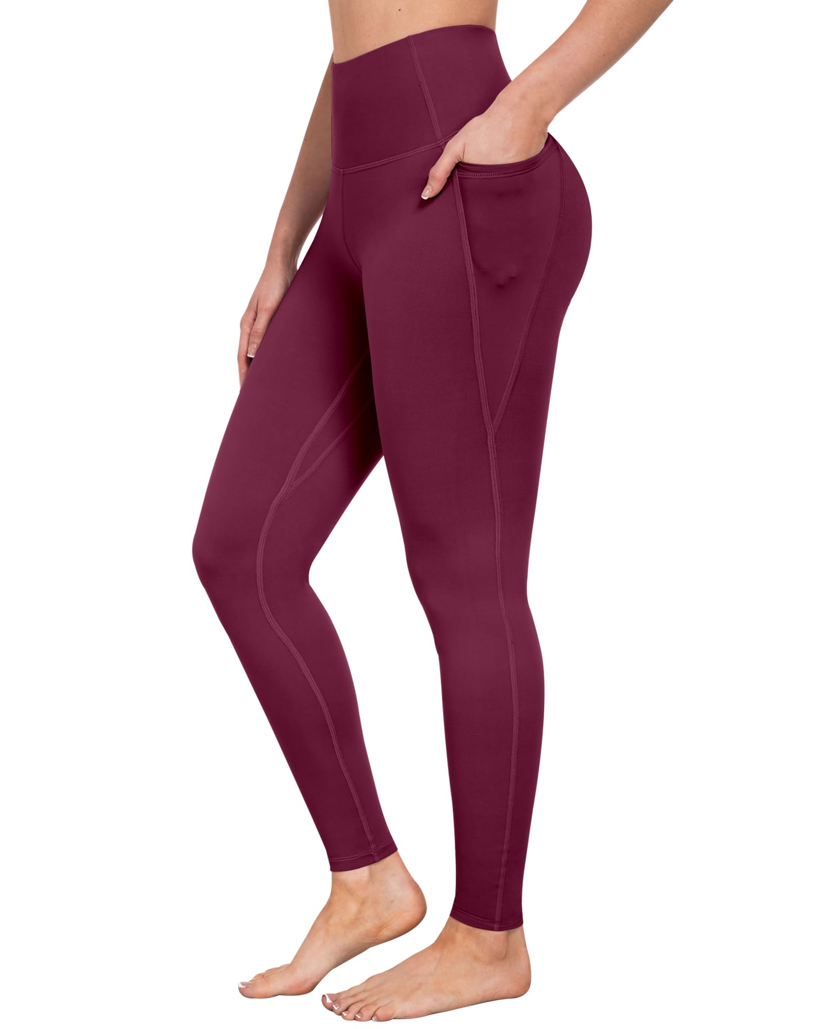 Leggings con bolsillos para mujer, control de abdomen, cintura alta, suaves, para entrenamiento, atletismo, correr, yoga, gimnasio