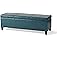 Christopher Knight Home Glouster PU Storage Ottoman, Teal 17. 50D x 51. 25W x 16. 25H