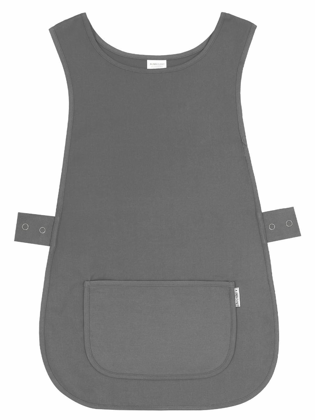 Linen Closet Unisex Grey Womens Tabards With Pockets For Men Ladies Cleaning Catering Chef Kitchen Aprons Hygea Tabard Apron Work Tabards