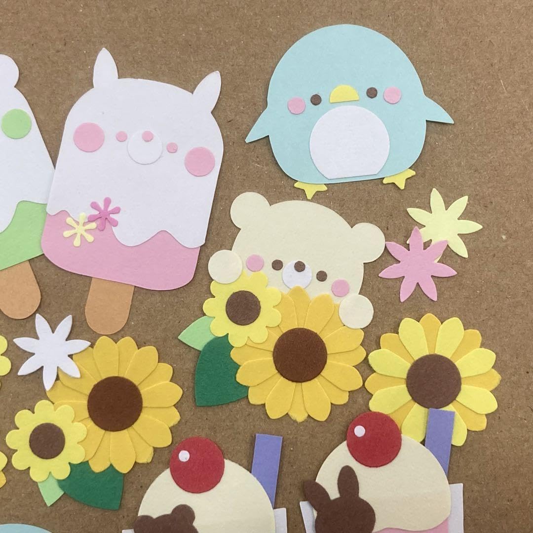 Amazon.co.jp: 334 ペーパークラフト アルバム クラフトパンチ 夏 7月