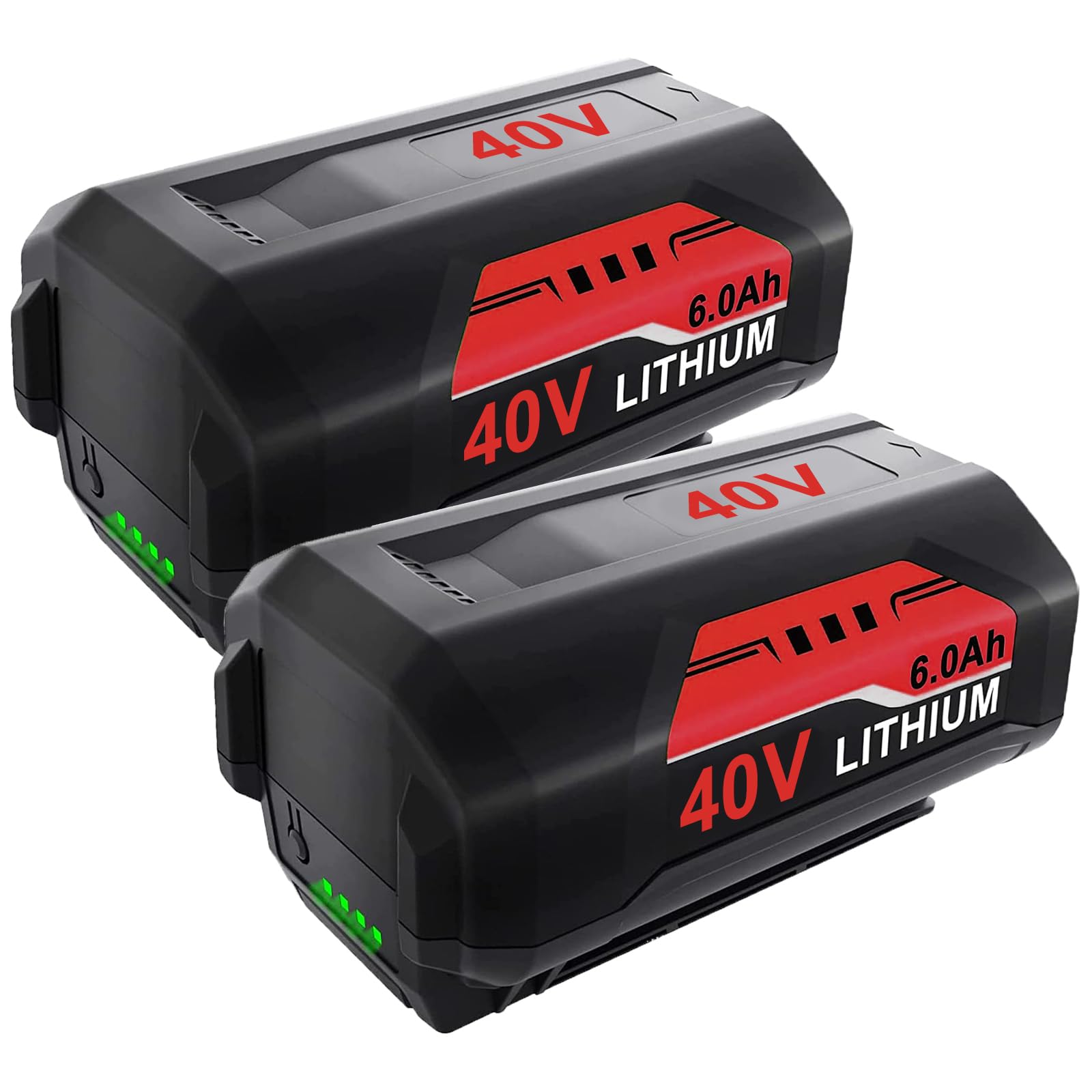 OHYES BAT 40V 6000mAh Replacement for Ryobi 40V Battery Compatible with Ryobi 40 Volt Battery OP4026A OP4015 OP4040 OP40201 OP4050A OP4015 OP40261 OP4030 OP40401 OP4060 Tools (Red)