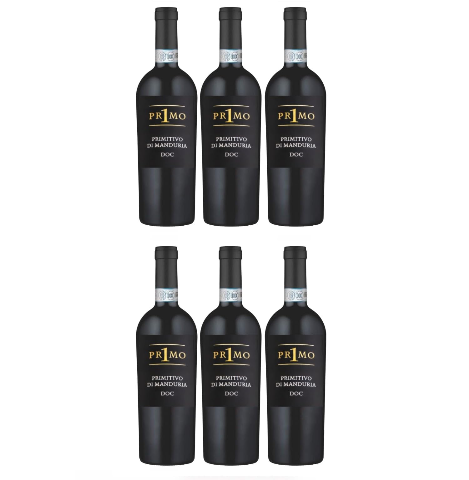 La Volpe PRIMO Primitivo di Manduria DOC Rotwein Rot Trocken Italien inkl. FeinWert E-Book (6 x 0,75l)