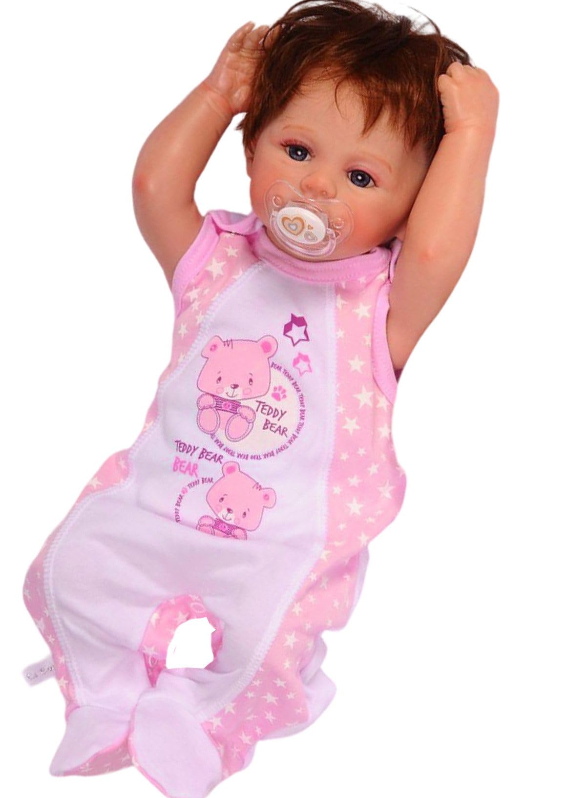 Erstausstattungspaket Baby Set 22 Teile Body Hose Strampler Strumpfhosen Shirt Socken Bekleidung für Mädchen Neugeborene Weich Hautfreundlich Bequem Geschenk Geburt Taufe Babyparty