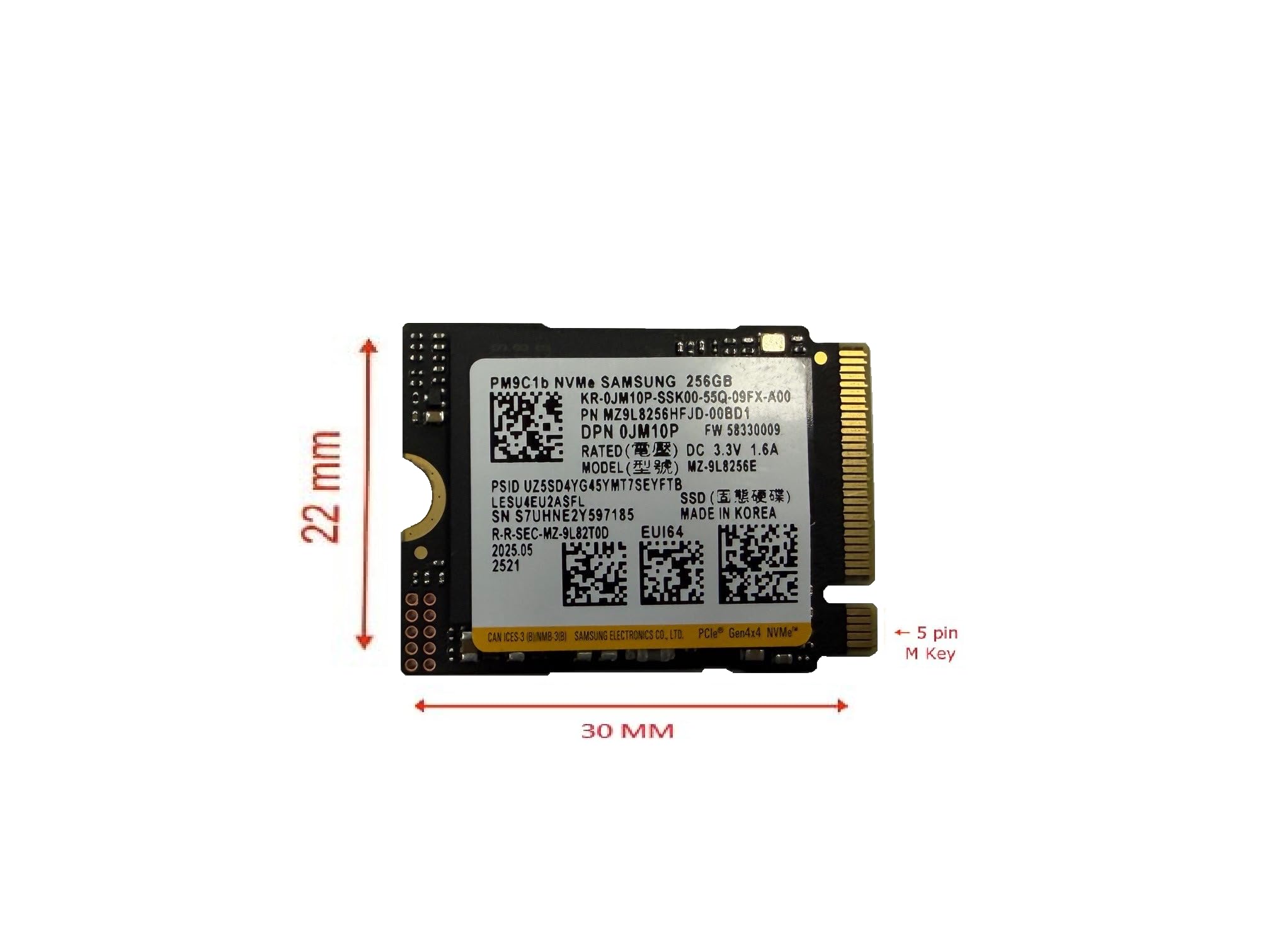 Samsung 256GB NVMe SSD 3枚 Amazon.com: OEM Samsun 256GB M.2 PCI-e NVME SSD GEN 4X4 Internal