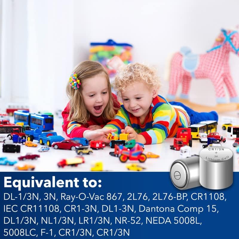 Equivalent battery types for Loopacell 1/3N Lithium batteries.