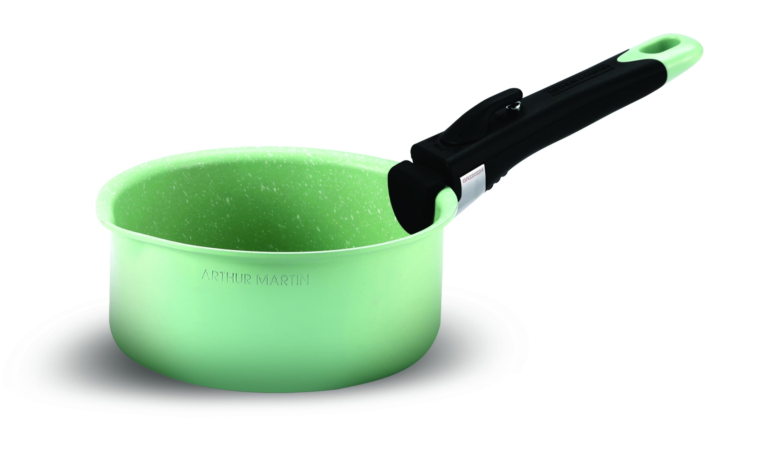 Batteria Di Pentole Arthur Martin 18 Pezzi – 3 Padelle, 2 Pentole, Wok, Coperchi In Vetro Ed Ermetici, Utensili In Nylon, Adatto A Induzione, Manico Rimovibile
