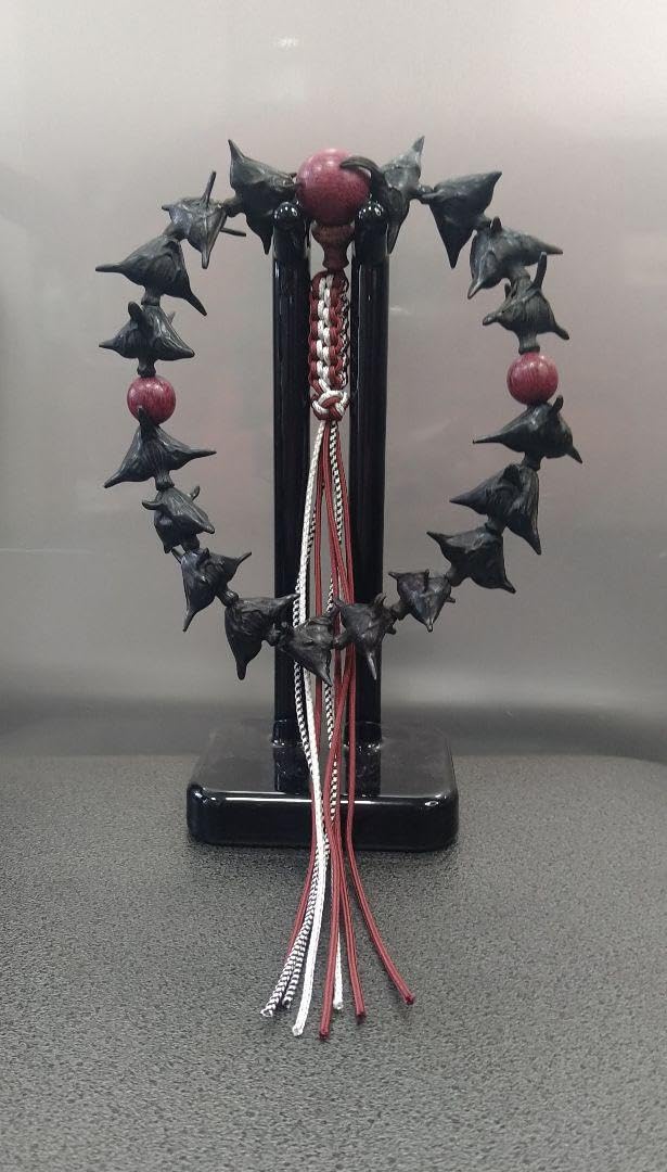 Amazon.co.jp: 菱 数珠 念珠 菱の実 鬼菱 マキビシ 18玉 バイオレット