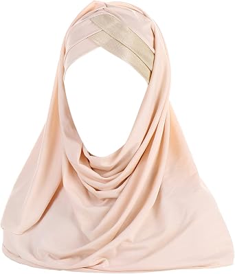 Glitter Muslim Turban Hijab Cap Long Hejab One Piece Islamic Head Scarves Shawl Wrap for Women Girls