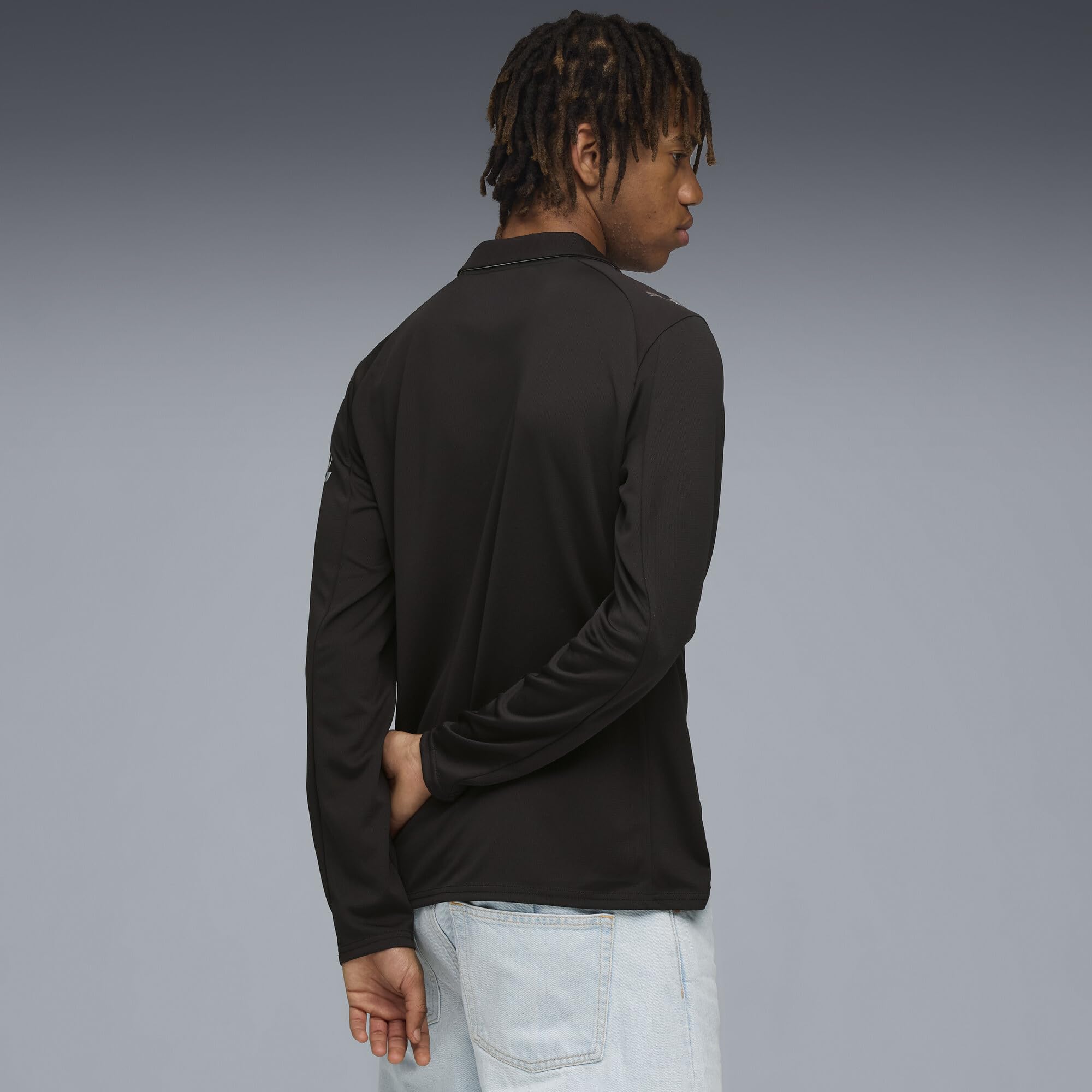 PUMA Maglia Away Manchester City Uomo ML 2025/26 - Nero | Replica ufficiale; maglia da calcio; vestibilità regolare; dryCELL allontana l'umidità; tessuto traspirante