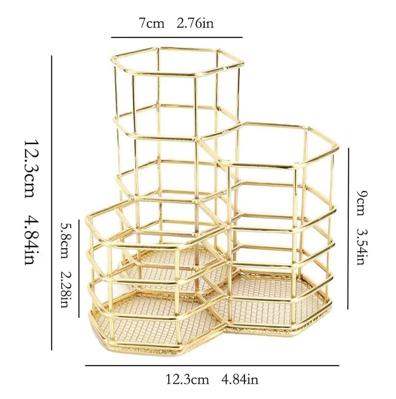 Organizador Cosméticos Organizador de Maquillaje Cubo De Almacenamiento De Cosméticos De Hierro Forjado, Tocador, Lápiz Labial, Cepillo, Almacenamiento, Organizador De Maquillaje Estante de Maquillaje