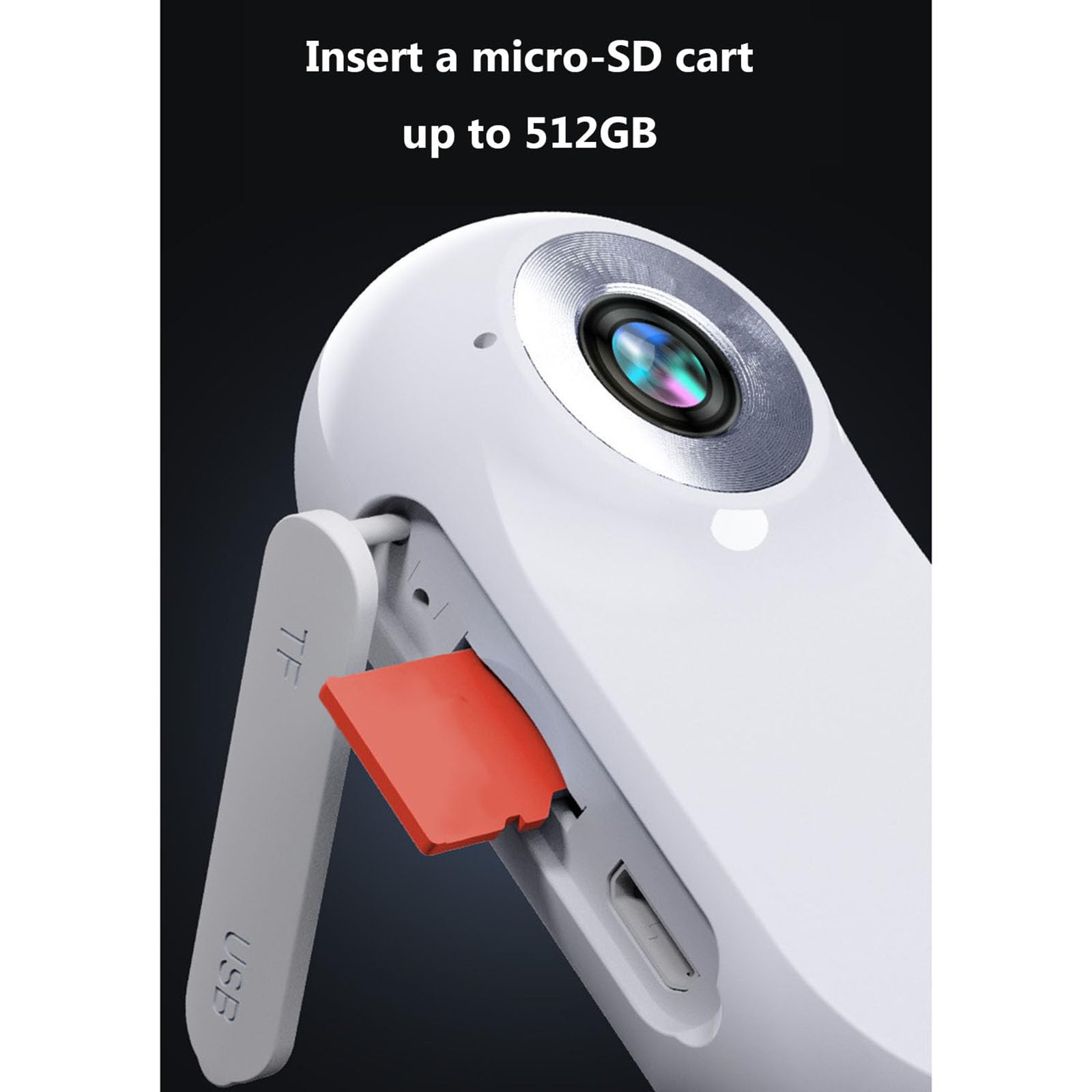 Collier pour appareil photo pour chat, rotation 360°, sans fil, caméra 1080p HD, pas besoin de Wi-Fi, petites caméras d'action pour chiens et chats (noir)