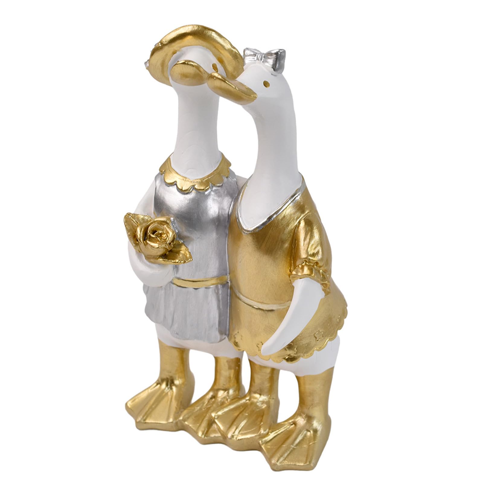 Plcpdm A Bird Statue Home Decor Ccent With Freestanding Placement, Vian Inspired Resin Display Piece For Mantel Table Or Foyer Ducks Statues Nimal Sculptures Ornament Ducks Figurine Bird Shelf Ornament Room