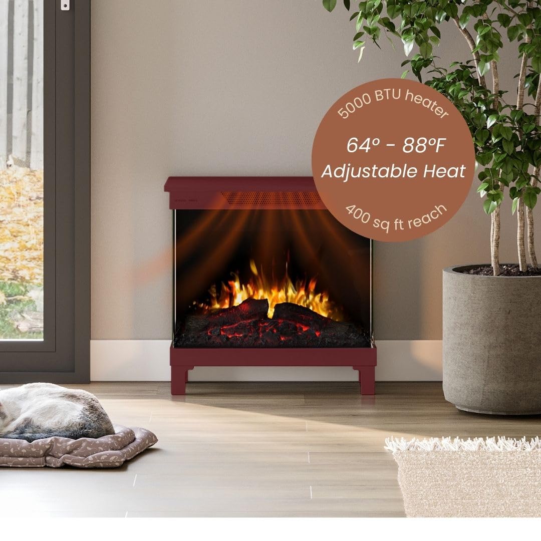 Amazon.com: Modern Ember Skyline Smart Digital 3-Sided Electric