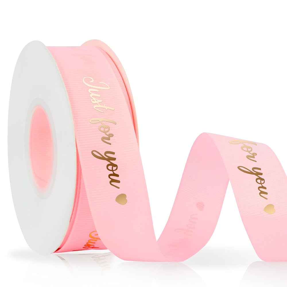Amazon.com: Pink Ribbon Happy Birthday Ribbon - 1 Inch x 25