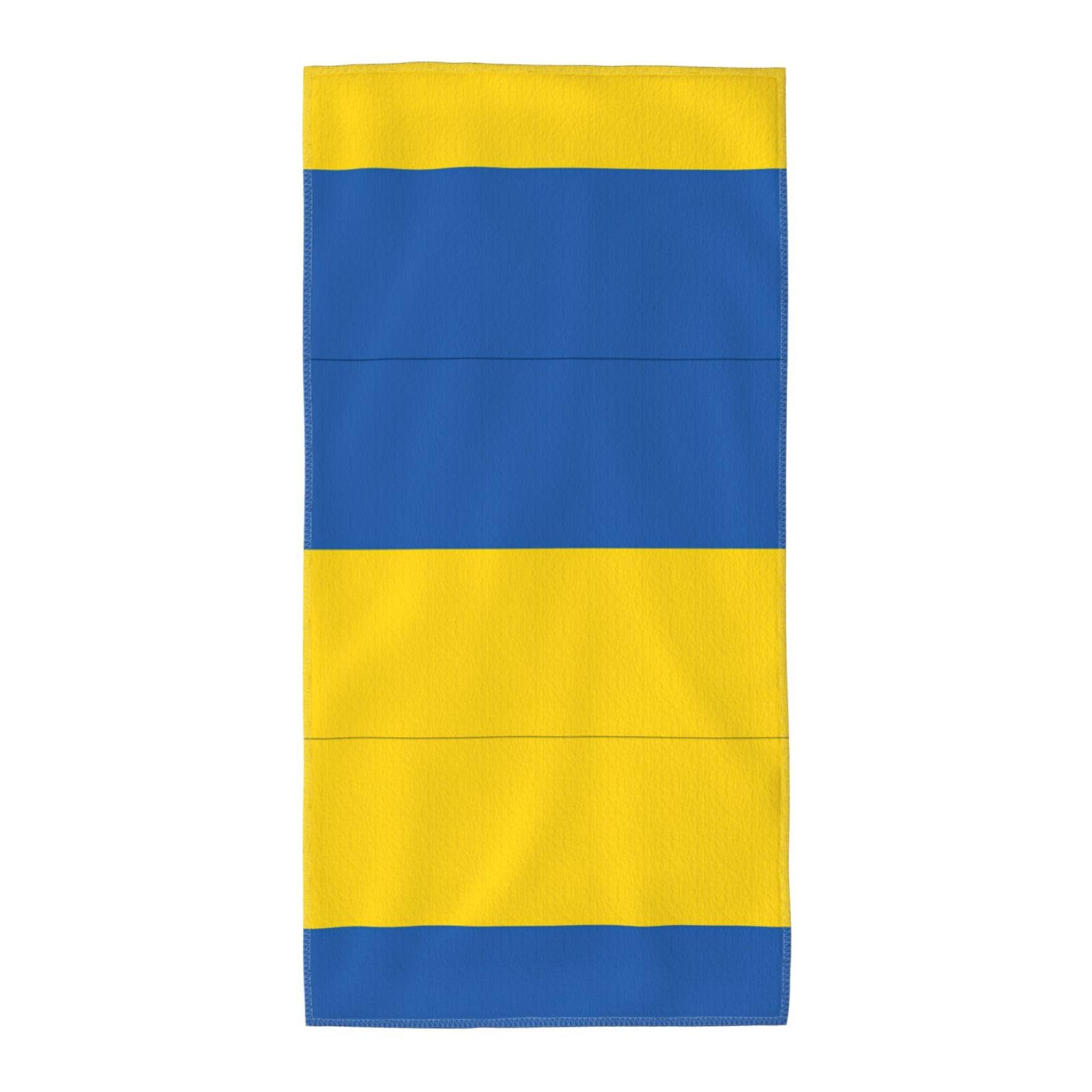 DIEzig Flag Of Ukraine Fashion Printed Long Bath Towel For Pool Side Seaside Holiday