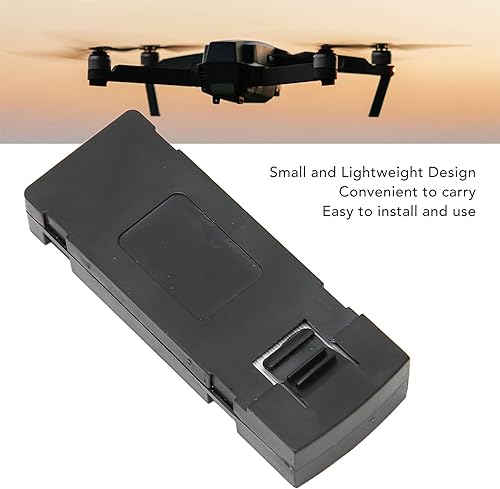 Miniatura 3 de Baterías recargables de 3.7 V 1800 mAh para Drone H1 S9 K7 Ky603 Ky605, 1080p HD Dual Camera RC Quadcopter repuesto piezas de repuesto (1 unidad)