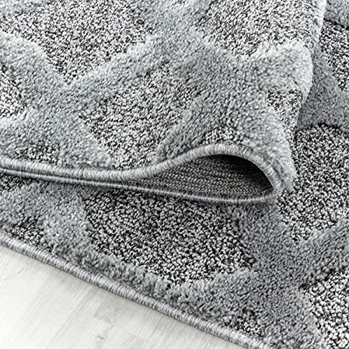 Tapis PISA 4702 gris de 120 x 170 cm au design moderne et finitions soignées