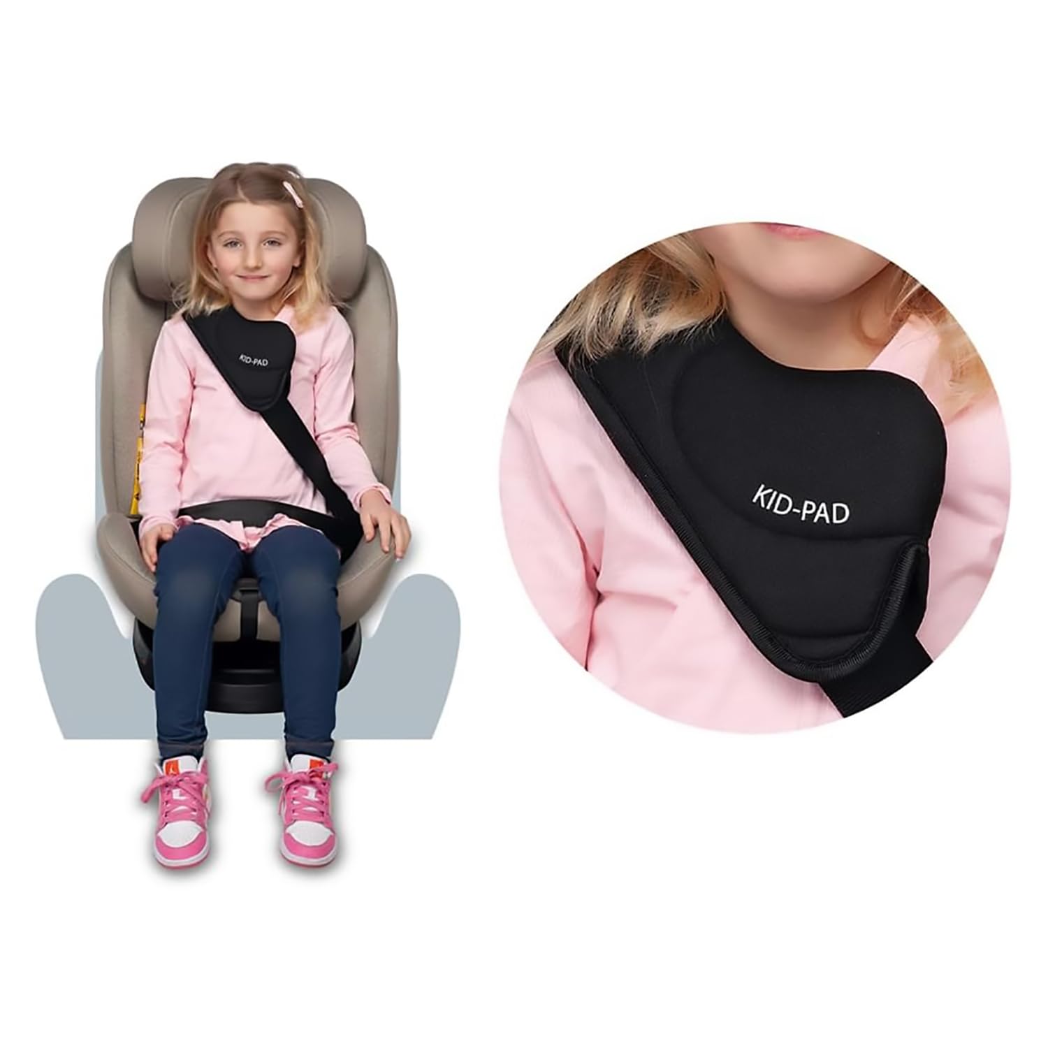 Foppapedretti Seggiolino Auto Circle I-Size, Seduta Girevole a 360°, per bambini da 40 a 150 cm di altezza, 0-12 anni, conforme ECE R129, Fissaggio Isofix e TopTether, Safe Body Protection, Carbon