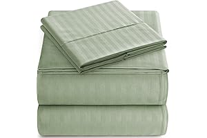 Full Italian Prestige Collection Striped Bed Sheet Set: Luxury, Softness, and Style Redefined