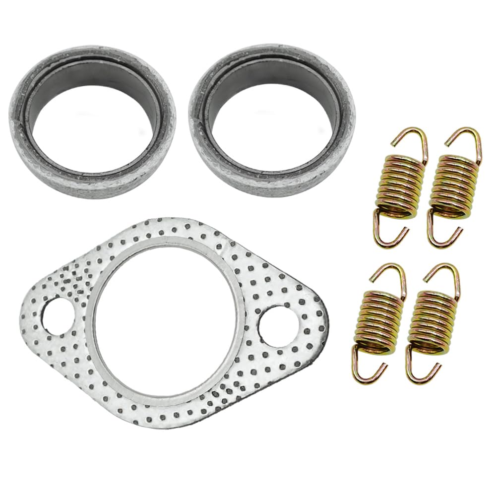 Guarnizione scarico marmitta Kit di ricostruzione molla adatto per Polaris Scrambler 500 Sportsman 400 450 500 2001-2014 Ranger 400 425 500 Hawkeye 400 Worker 500 3085075