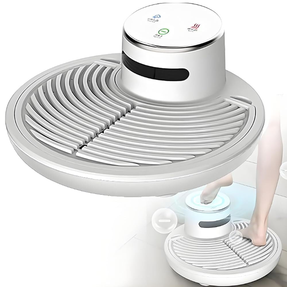 WLYPE Waterproof Body Dryer, Full Body Dryer Machine with Gravity Sensor, Negative Ion Skin Care Machine, Supports to 150kg, Cold/Warm Air Adjustable, for Bathroom, Gym, Hotel