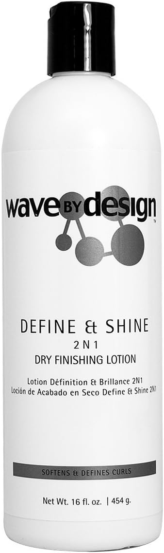 Wave by Design Define & Shine 2 N 1 Dry Finishing Lotion 16oz "Pack of 2"