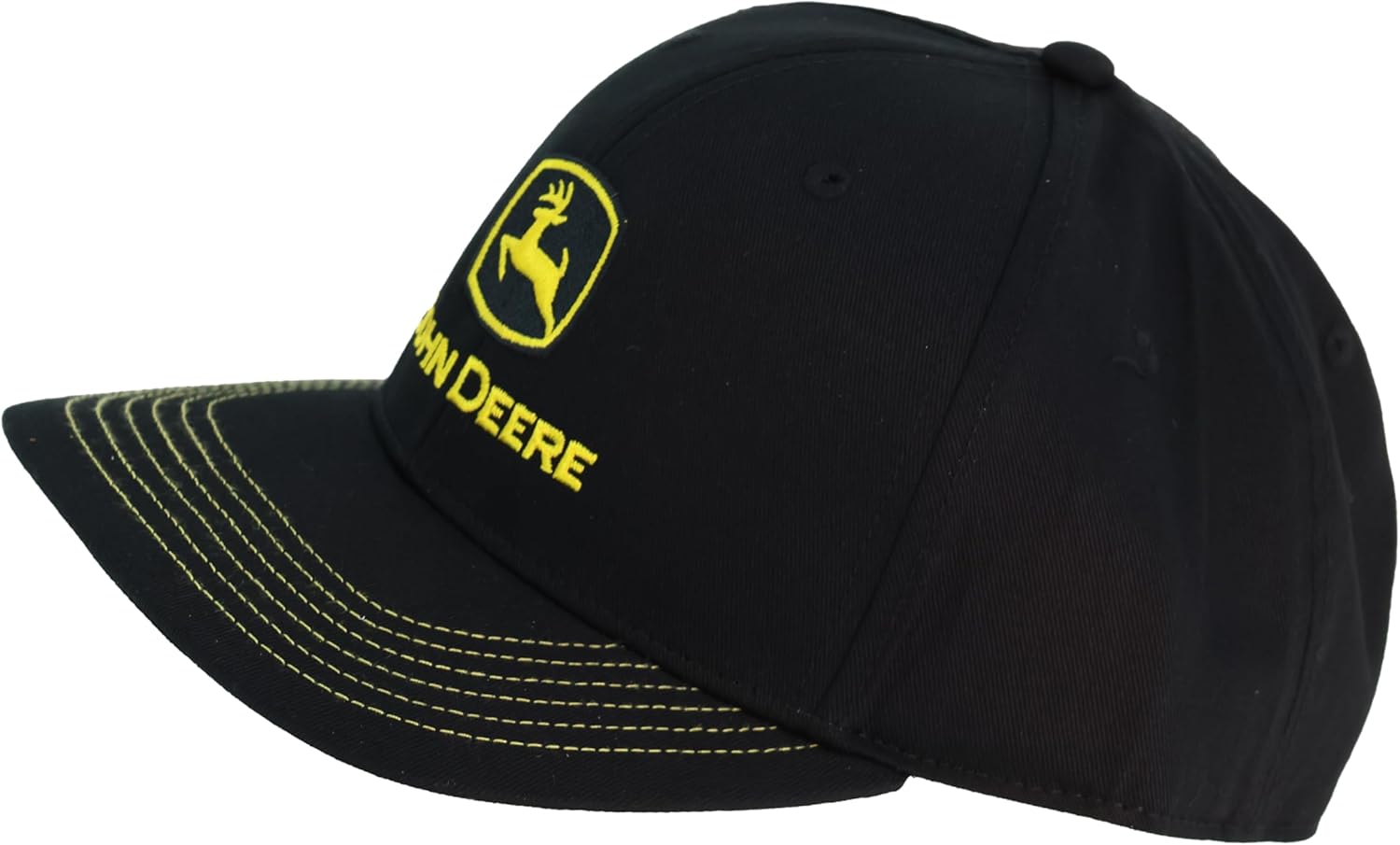 John Deere Moline 112 Black Woven Cap Yellow Construction Logo - Image 8