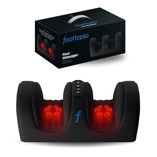 REATHLETE FOOTTOPIA Foot Massager Machine with Heat | Foot and Calf Massager | Ultimate Feet Massager for Pain Relief and Circulation Boost | Deep Tissue Massager