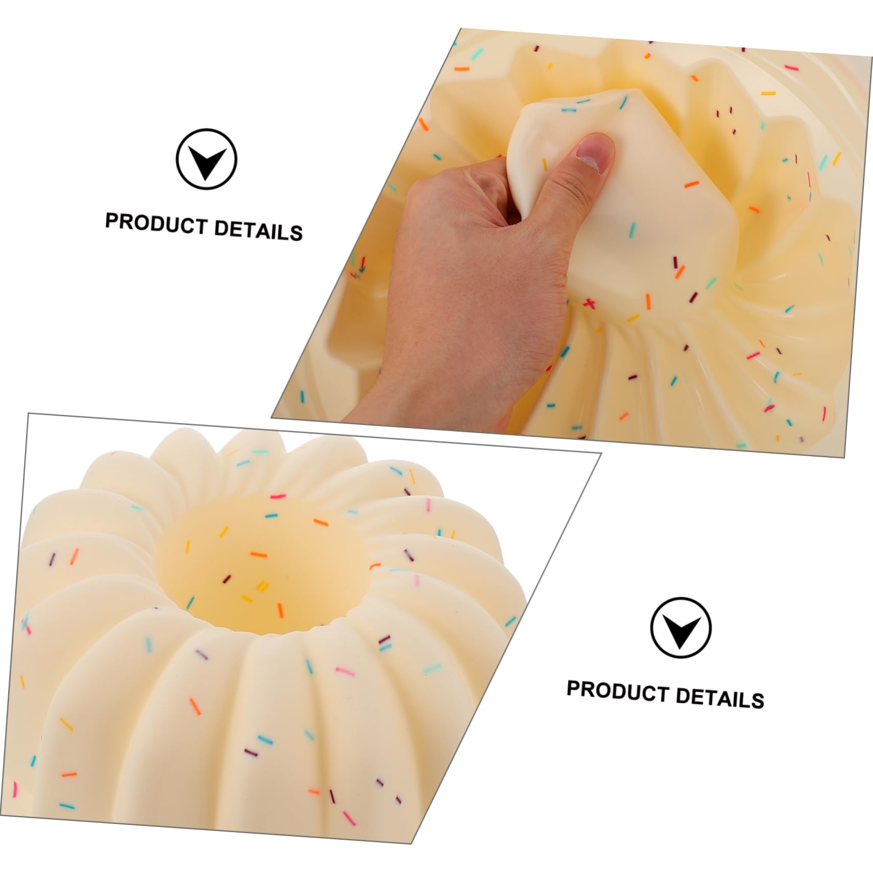 Garneck Stampo per Torte Fai da Te in Silicone Rotondo 32X25,5X10,5 CM Resistente Alte Temperature Facile da Pulire per Pasticceria Domestica e Professionale