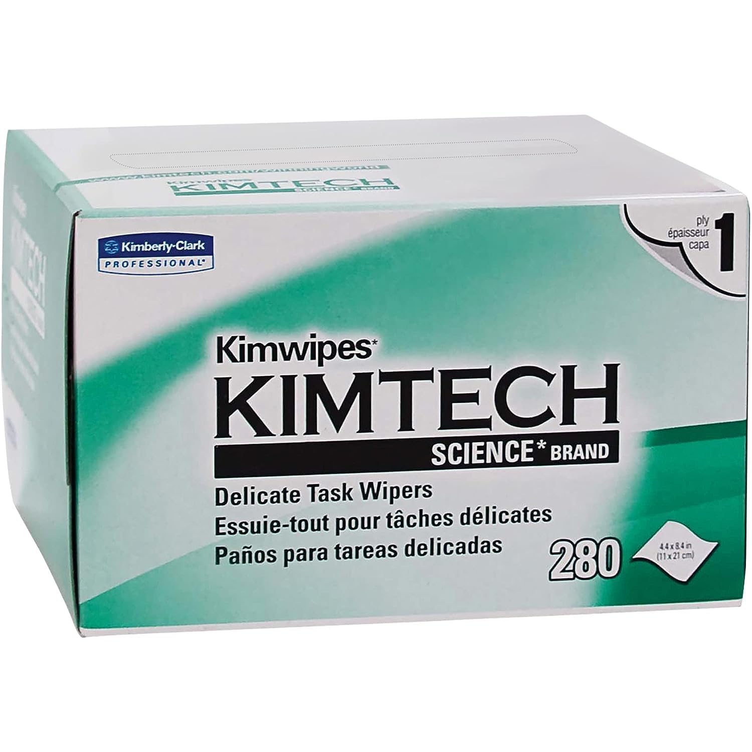 Professional Science Kimwipes, 280/Box Science Kimwipes Delicate Task Wipers, White (Pack Of 2)
