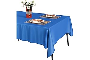 Fixwal Premium Blue Plastic Tablecloths for Special Occasions