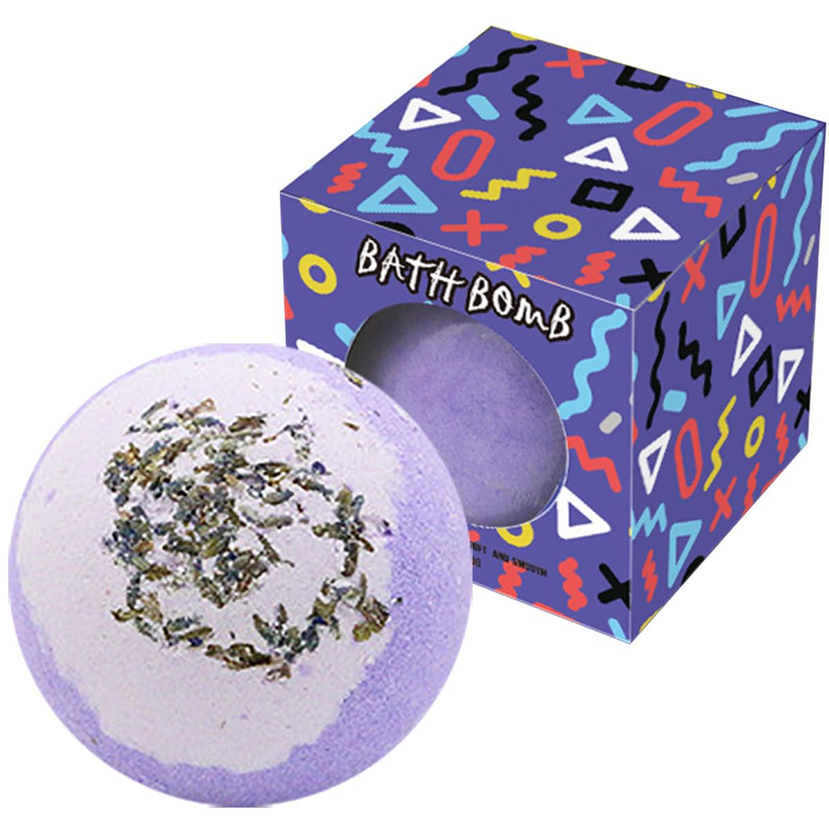 KASTU Dried Flower Bath Salt Balls,Lavender Extract Essential Oils,Moisturizing Dry Skin,Fizzy Spa,Relaxation,Self Care,Relaxing,Bubble Bath Bomb