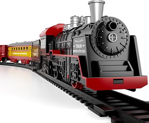 Lucky Doug Juego de tren de juguetes para niños, juguetes de Navidad, juegos de tren para niños y niñas, regalos de cumpleaños para niños y niñas de