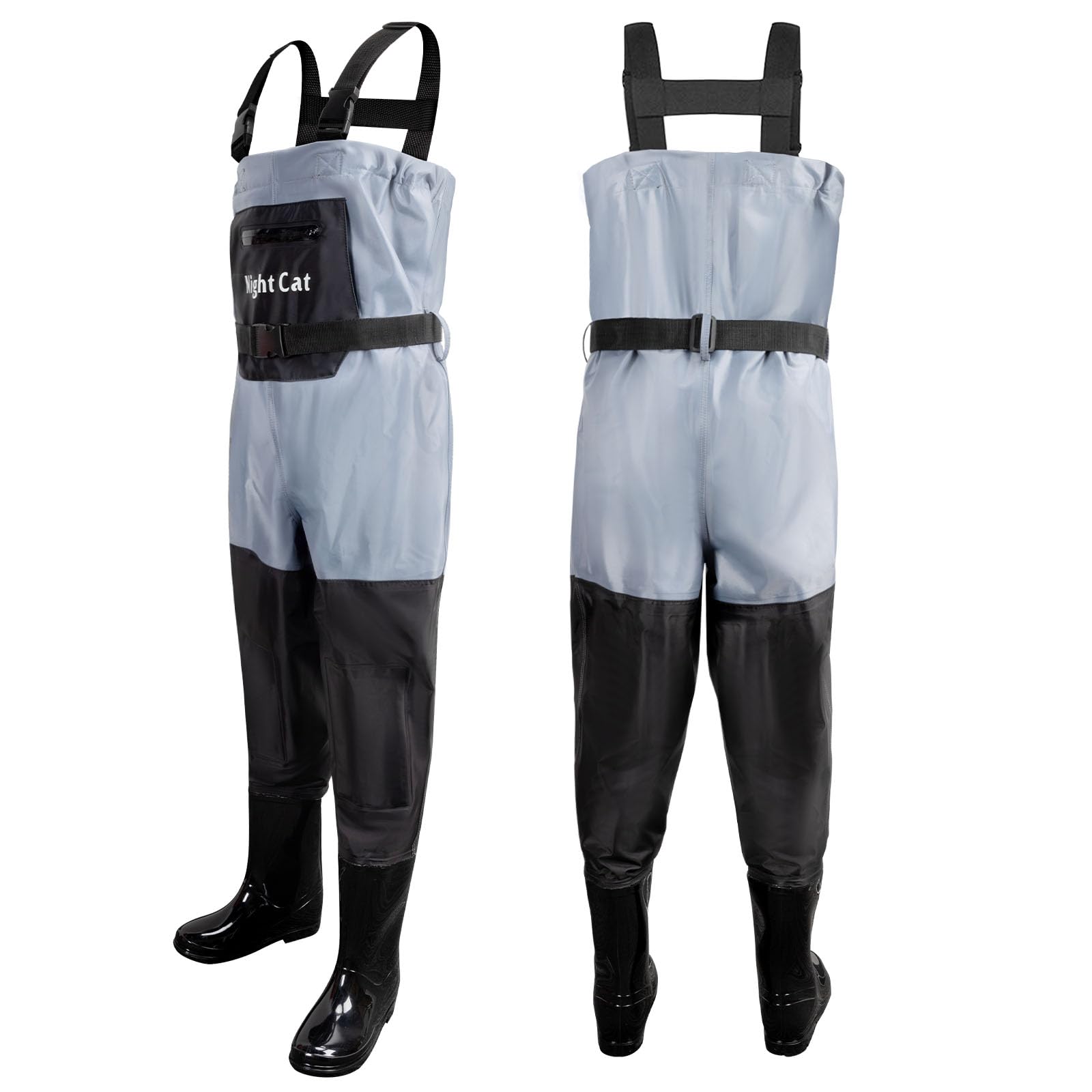 Night Cat Waders Pêche Enfants Cuissardes Peche Garçons Imperméable Respirant PVC Bottes