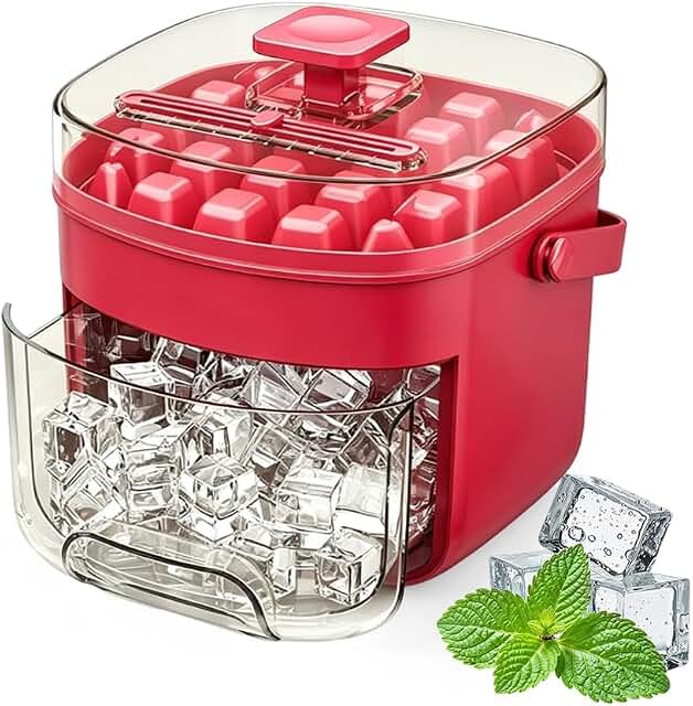 48 Cube Ice Maker With Easy Press Lid