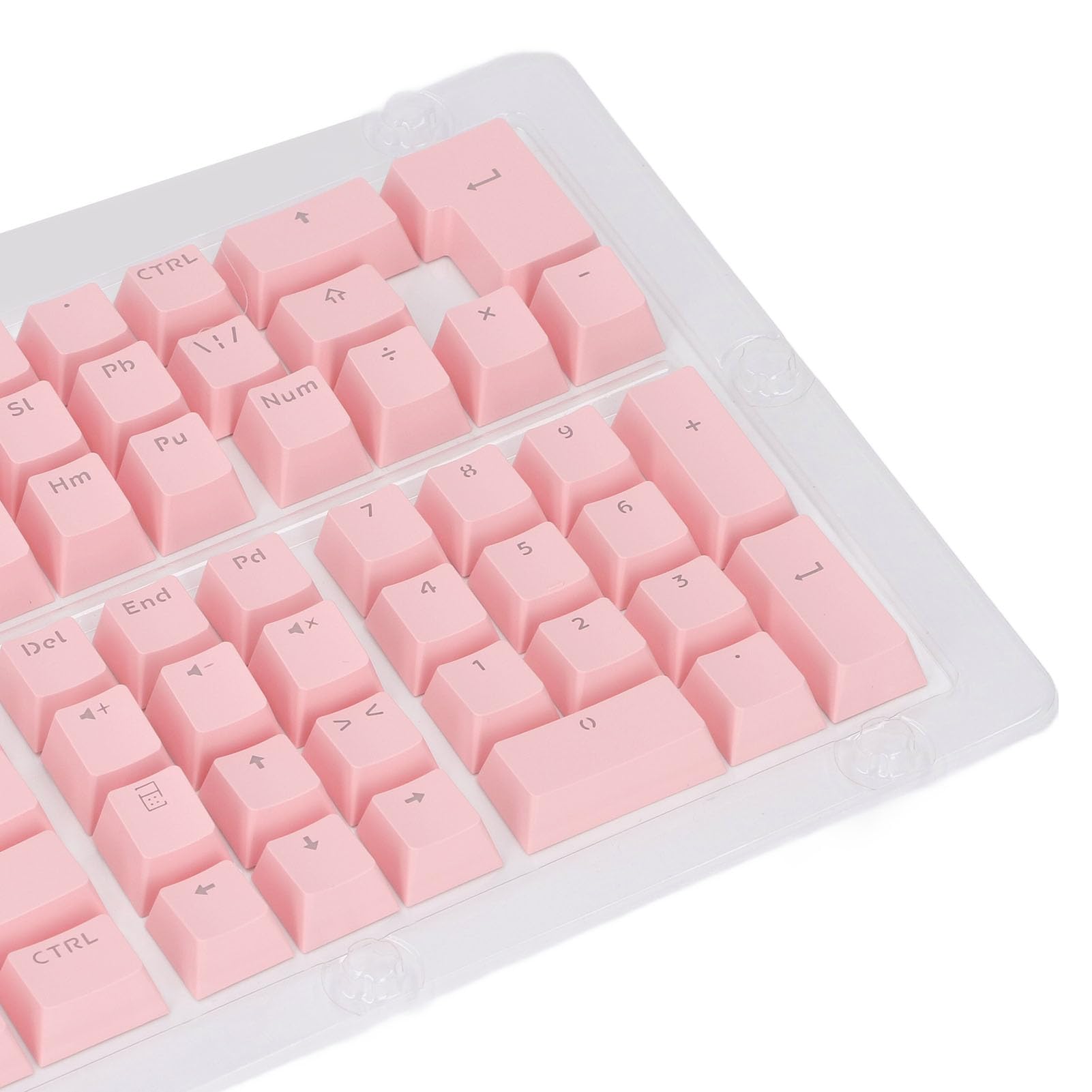 132 KLUCZ Rosyjski Zestaw Keycap Oemeyboard - Ergonomic Matte Wykończenie ABS Keycaps61 62 64 68 84 87 104 108 Mechaniczne Klawiatury (PINK)